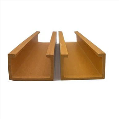 Reka Bentuk Siling Artistik Komposit Plastik WPC Kayu PVC Untuk Hiasan Rumah / kedai 100 * 25mm Shandong China